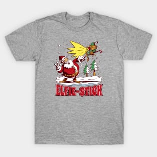 Santa's Elfie-Stick: Taking Festive Selfies with Santa and Friends! T-Shirt